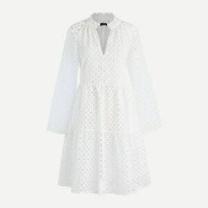New with tags j crew popover white eyelet dress